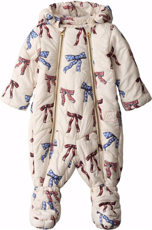Molo Holly Baby Snowsuit Qulted Bows Qulted Bows 80 cm  Creme  80 cm  Piger