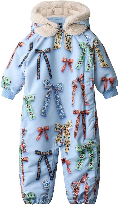 Molo Hyde Baby Snowsuit Deco Bows Deco Bows 74 cm  Blå  74 cm  Piger