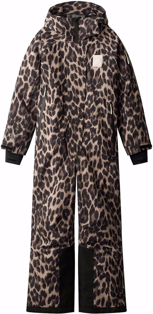Molo Hux Junior Snowsuit Brushed Leo Brushed Leo 140 cm  Sort  140 cm  Piger