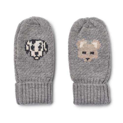 Wheat Towsi Jacquard-luffer Flint Melange  Flint Melange 1-2 Y  Grå  1-2 år  Drenge, Piger