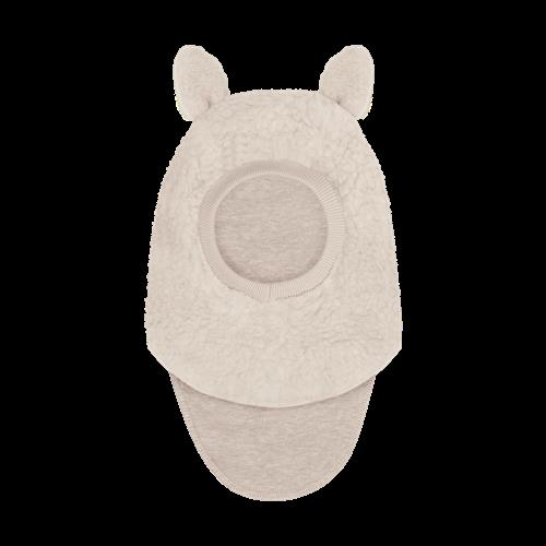 Huttelihut Balaclava Af Uld Cement  Cement-52 cm  Grå  52 cm