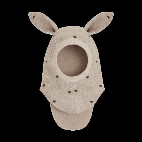 Huttelihut Balaclava Af Uld Sand Melange  Sand Melange-48 cm  Beige  48 cm