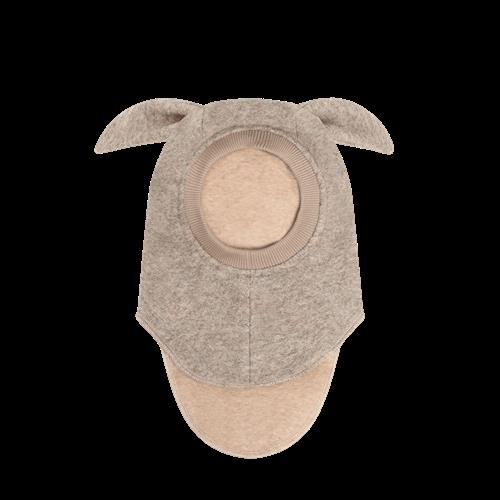 Huttelihut Balaclava Af Uld Camel Melange  Camel Melange-53 cm  Brun  53 cm