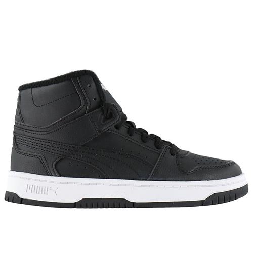 Puma Støvler - Rebound Slam Mid WTR Jr - Puma Black/Puma White