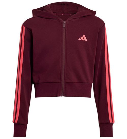adidas Performance Cardigan - Cropped - 3S - Maroon/Pure Turbo