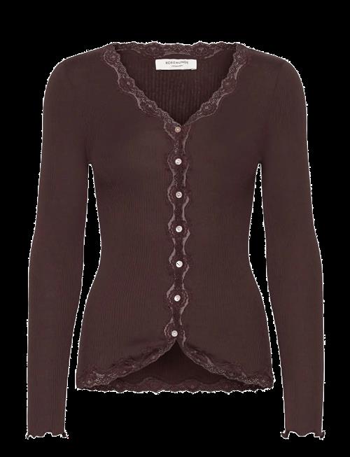 Rosemunde | Rwbabette Silk Ls V-Neck Lace Cardi | XL
