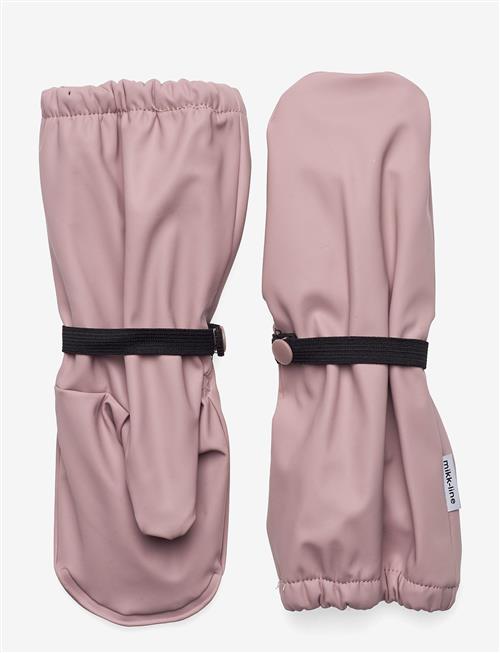 mikk-line | Pu Rain Mittens W. Fleece | 122/128