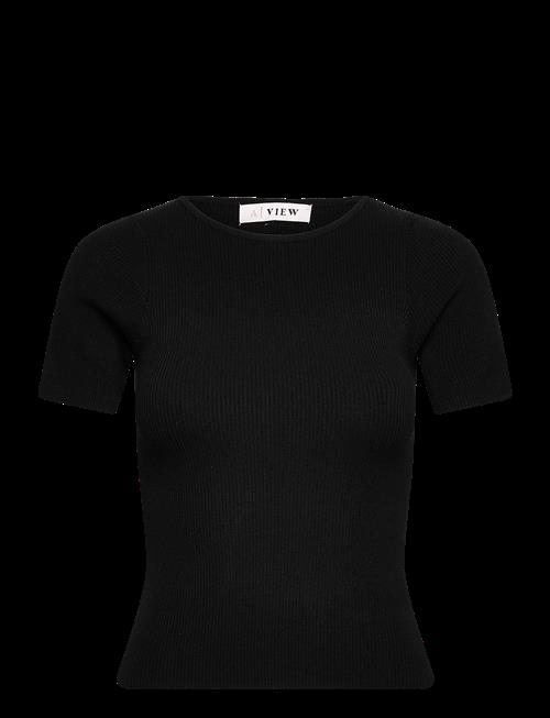 A-View | Rib Knit Short Sleeve Top | S
