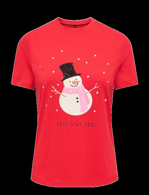 ONLY | Onlkita Reg S/S Top Box Xmas Jrs | M