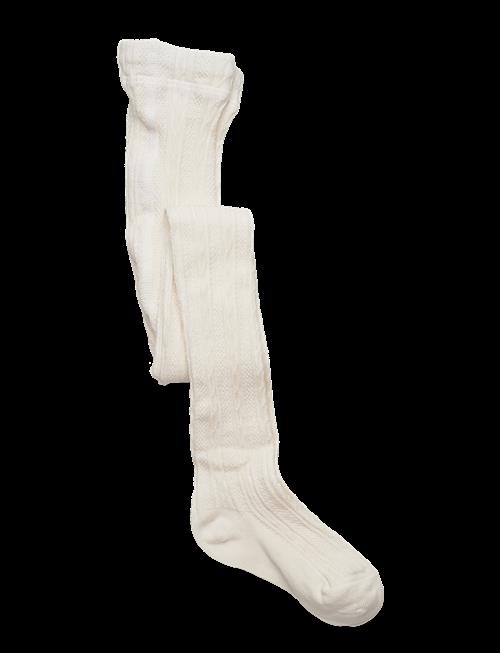 Geggamoja | Cable Knitted Stockings Offwhite | 98-104