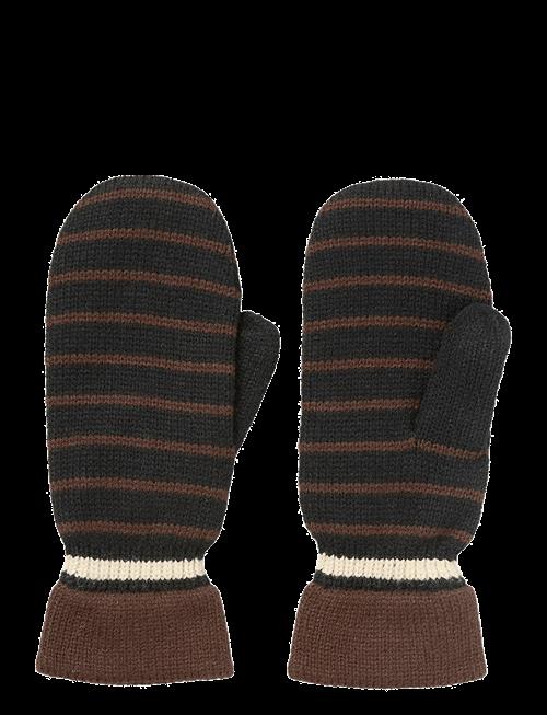 Becksöndergaard | Thin Striped Emerald Mittens | S/M
