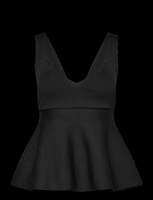 Mango | Fine-Knit Peplum Top | S