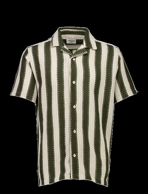 Lindbergh | Bold Striped Resort Shirt S/S | L