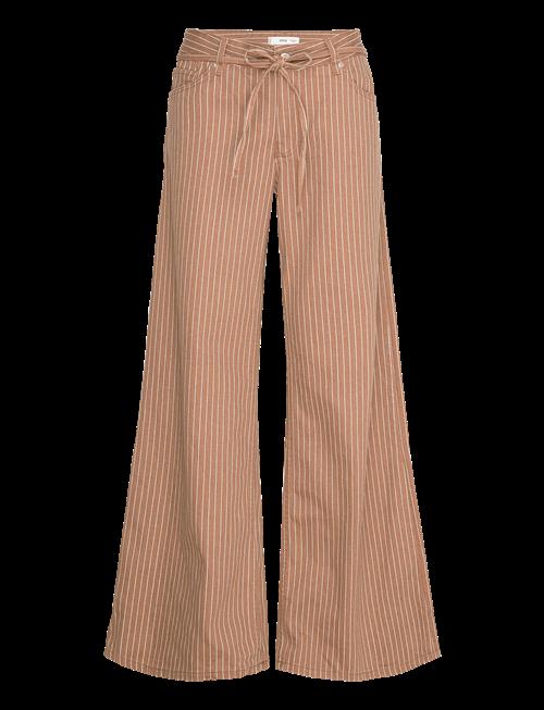 Mango | Wide Leg Jeans With Stripes And Belt | 38