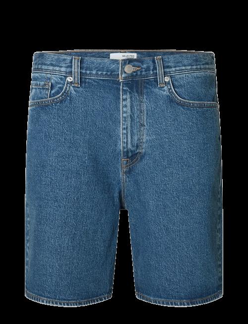 Selected | Slhreg Alex Mid Blue Denim Shorts | S