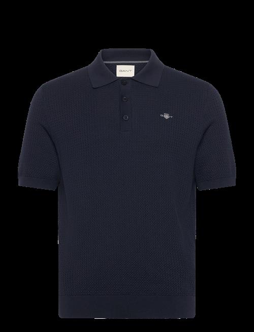 Gant | Textured Cotton Ss Polo | M