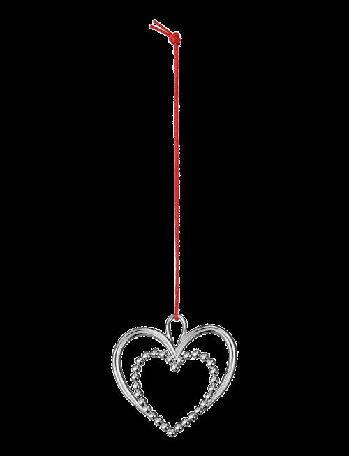Rosendahl | Pearl Heart H6.5 Silver Plated | 6.5 CM