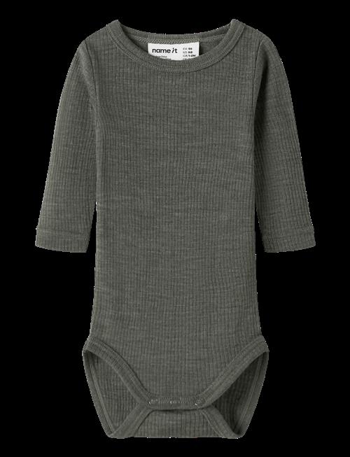 name it | Nbnwax Wool Rib Ls Body Noos | 74