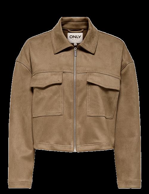 Se ONLY | Onlstina Faux Suede Jacket Pnt | XXS hos Booztlet