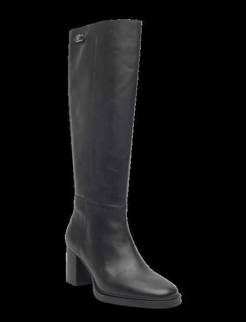 Tommy Hilfiger | Stacked Heel Leather Long Boot | 41