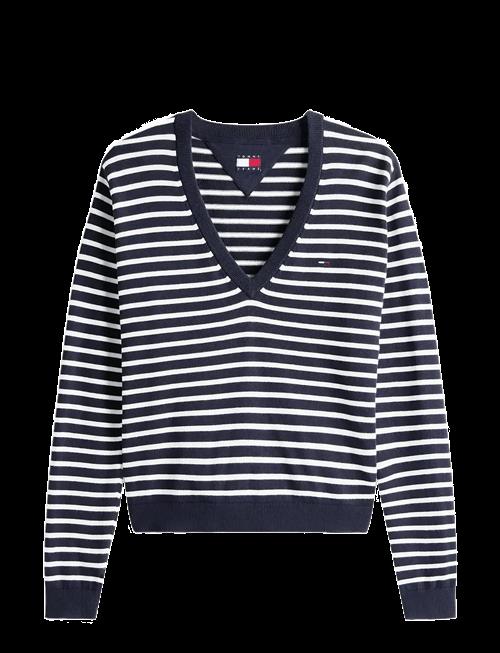 Tommy Jeans | Tjw Essential Vneck Sweater Ext | S