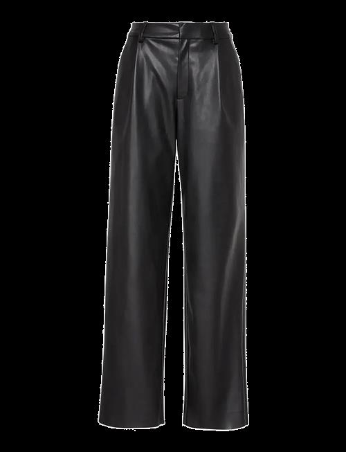 Calvin Klein | Faux Leather Pleated Trouser | 36