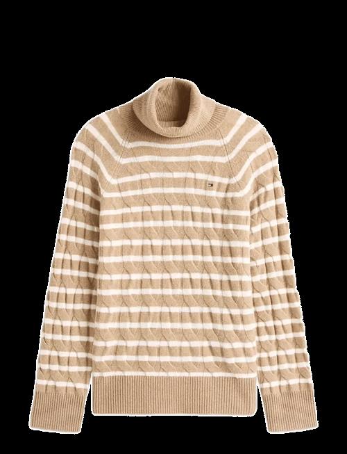 Tommy Hilfiger | Soft Wool Cable Roll-Nk Ls Swt | L