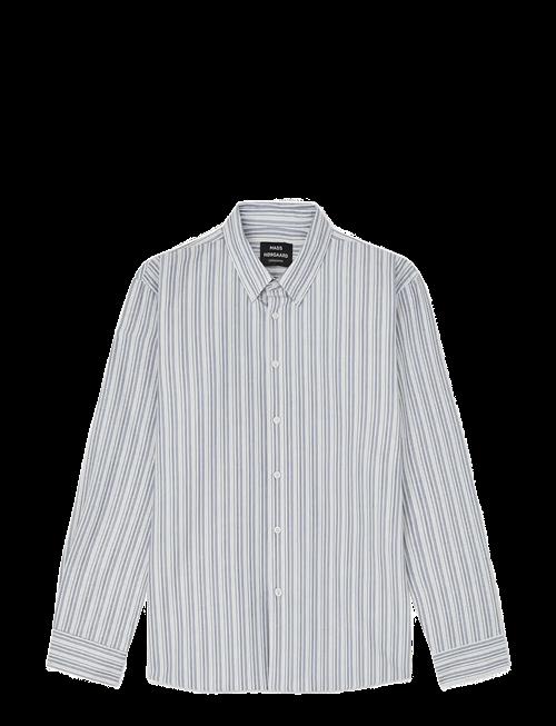Mads Nørgaard | Cotton Oxford Sune Stripe Shirt Bd Fav | XL