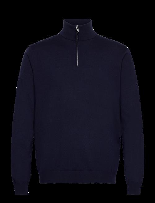 Lindbergh Black | 100 Merino Half Zip Knit | XXXL