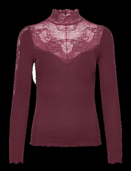 Rosemunde | Rwbeatha Silk Ls Lace T-Neck T-Shir | S