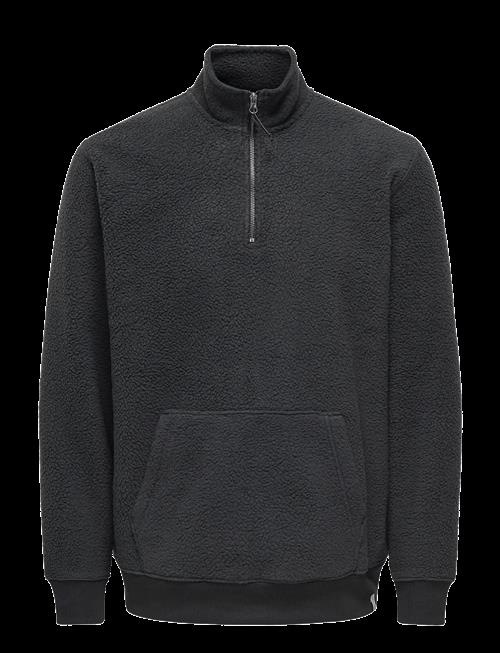 ONLY & SONS | Onsemilio Reg Teddy Half Zip Sweat Vd | XL