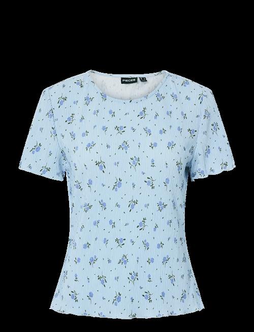 Pieces | Pcflora Ss O-Neck Top Jrs Noos Bc | S