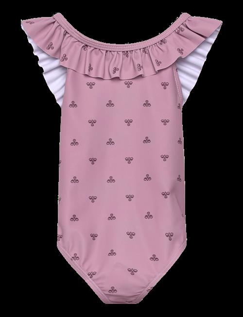 Se Hummel | Hmljr Bee Aop Frill Swimsuit | 80 hos Booztlet