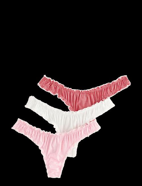 Lindex | 3-Pack Thong With Low Waist | XXL