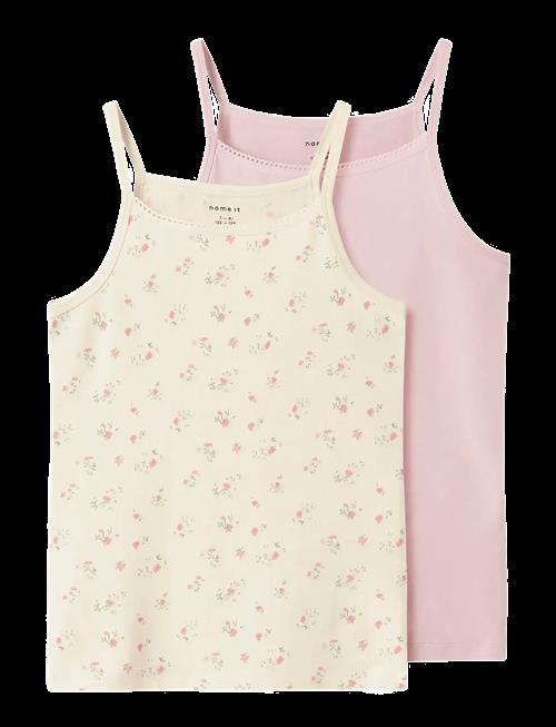 name it | Nkfstrap Top 2P Flower Noos | 134-140