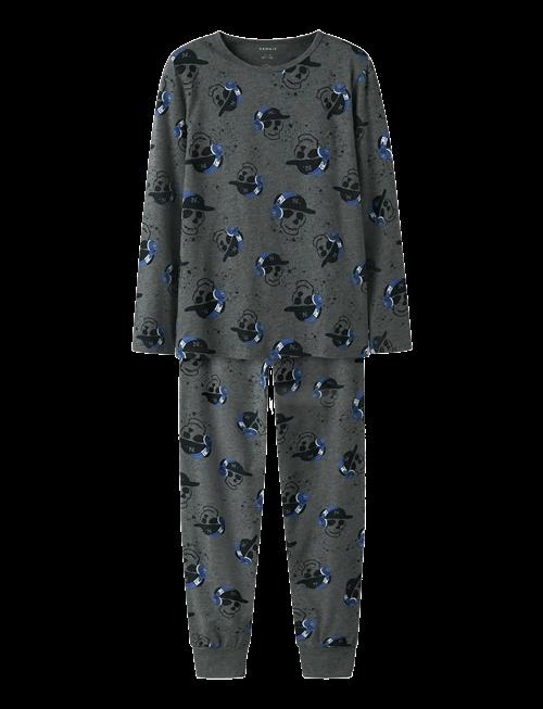 name it | Nkmnightset Dark Grey Mel Skull Noos | 146-152