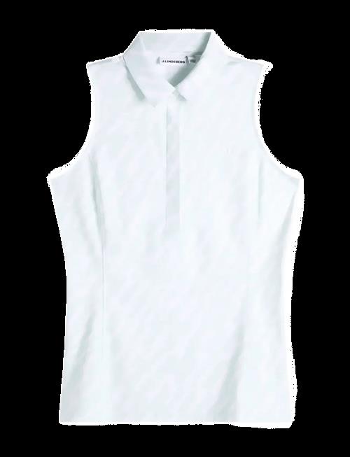 J. Lindeberg | Dena Print Sleeveless Polo | XS
