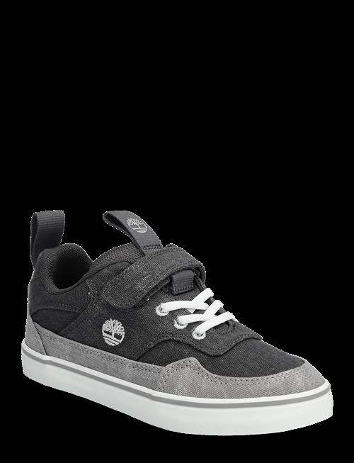 Timberland | Stone Jump Low Hook & Loop Sneaker Dark Grey Canvas | 50