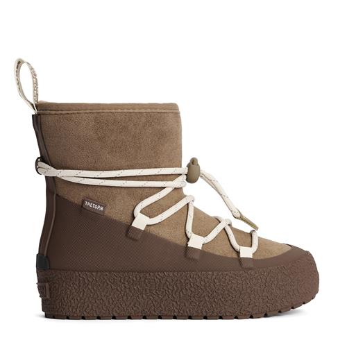 Tretorn Aspa Hybrid Jr Vinterstøvler Shitake  Shitake-26 EU  Brun  26 EU  Drenge, Piger