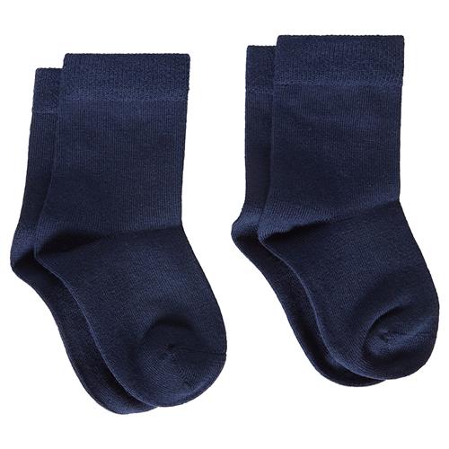 Kuling Wengen Wool Socks 2-p Navy Navy-28-30 EU Uld Marineblå  28-30 EU  Drenge, Piger