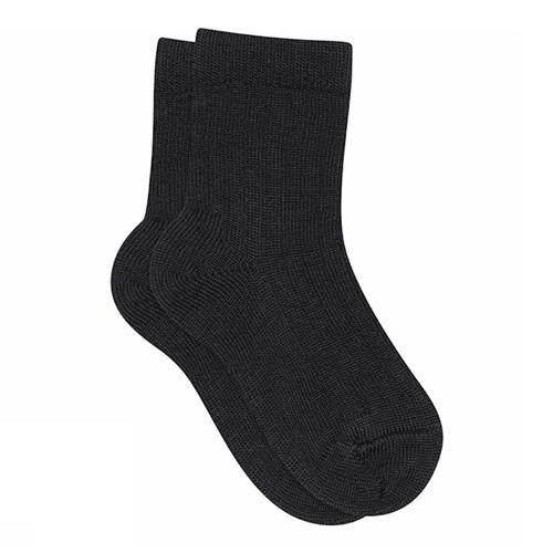 MP Denmark Wool Rib Socks Black Black 22-24 EU  Sort  22-24 EU  Drenge, Piger