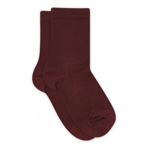 MP Denmark Wool Rib Socks Wine Red Wine Red 29-32 EU  Rød  29-32 EU  Drenge, Piger