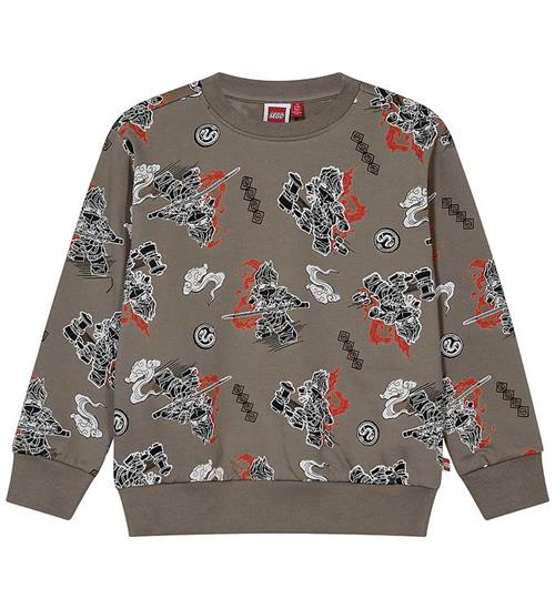 LEGOÂ® Ninjago Sweatshirt - LWSian 715 - Brun m. Print