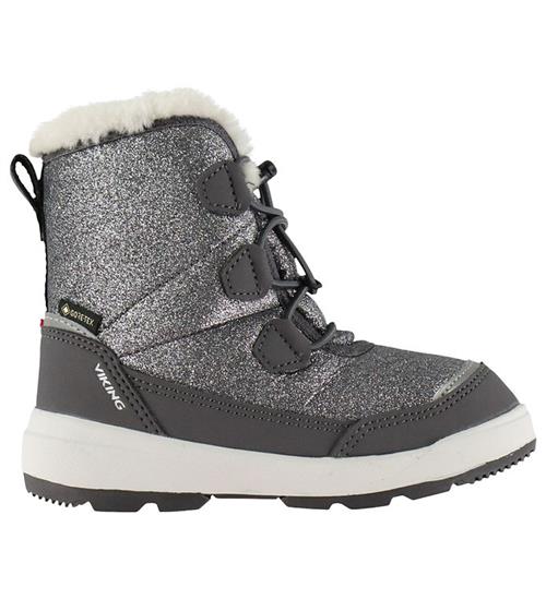 Viking Vinterstøvler - Toasty Glitter Warm GTX Zip - Dark Grey