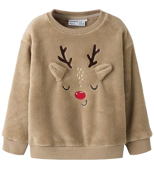 Name It Bluse - Teddy - NmnReindeers - Peyote