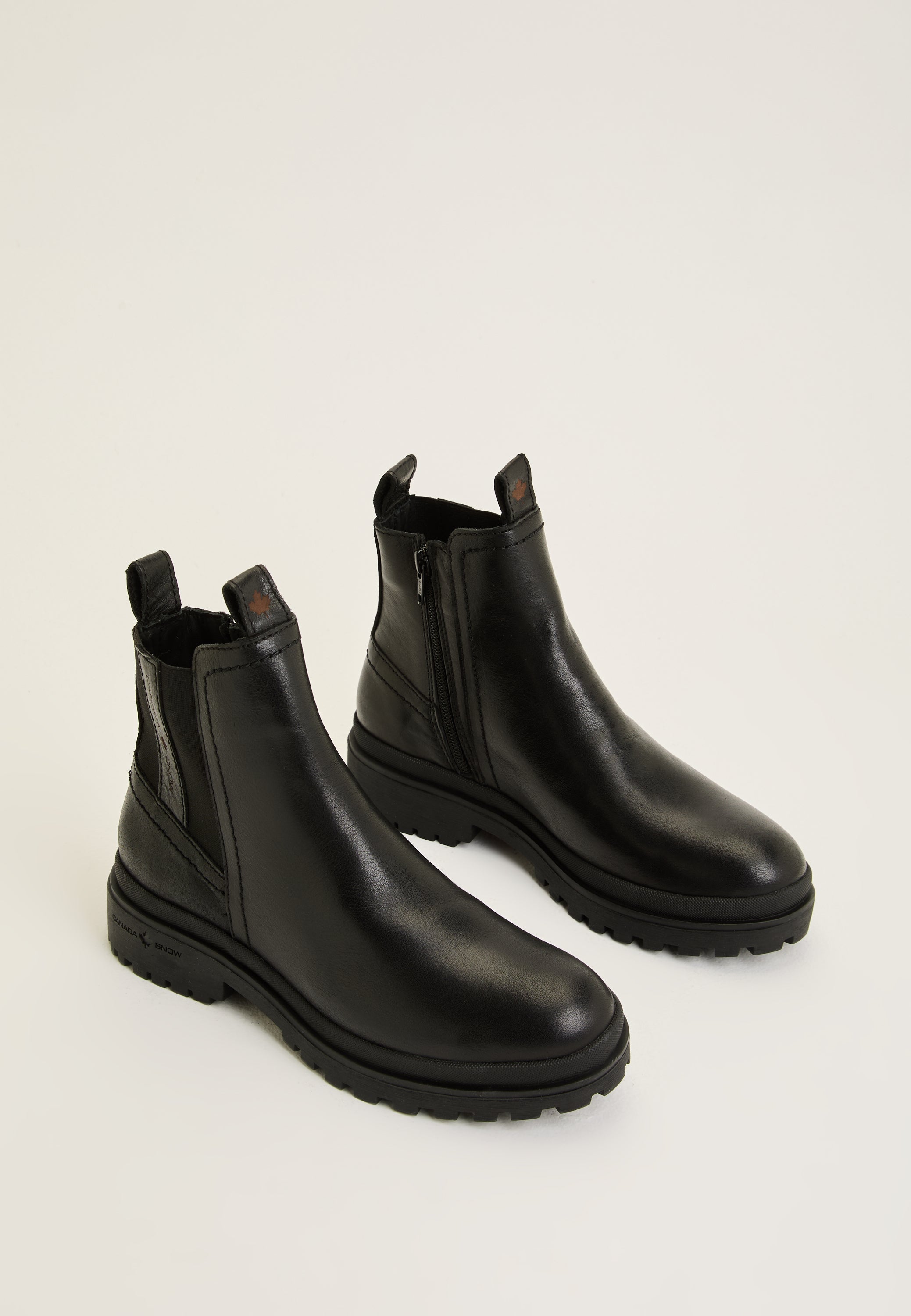CANADA SNOW Mount Verdi Zip Leather Boot