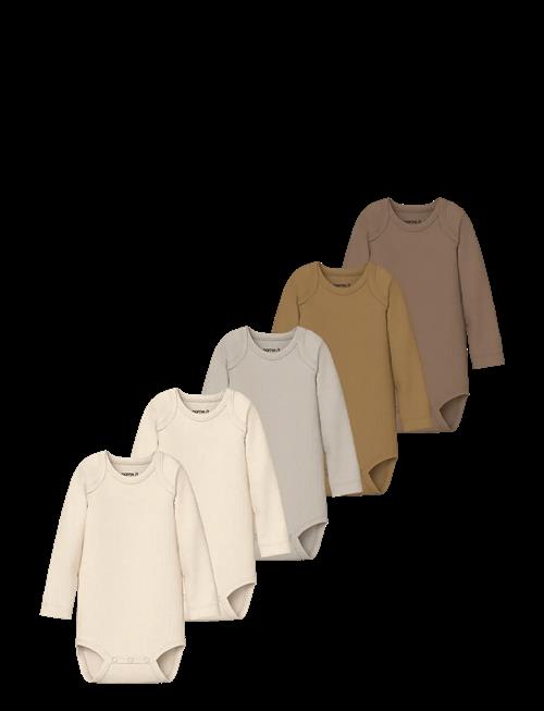 Se name it | Nbnbody 5P Ls Solid Rib Noos | 68 hos Booztlet