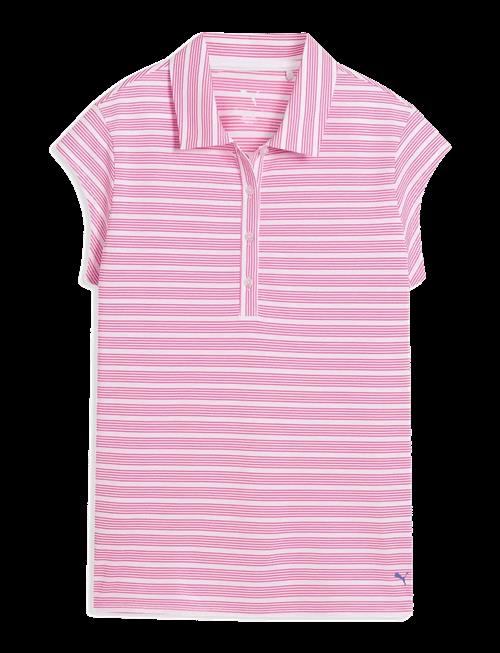 PUMA Golf | W Pique Yd Stripe Cap Sleeve | M