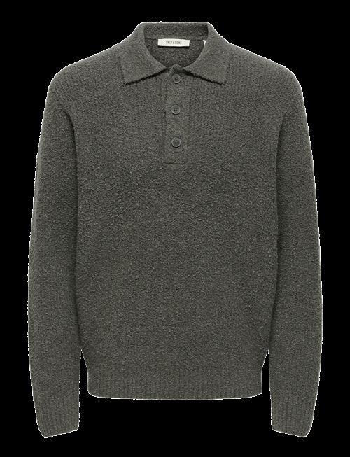 ONLY & SONS | Onsdale Rlx Ls Polo Knit Noos | S