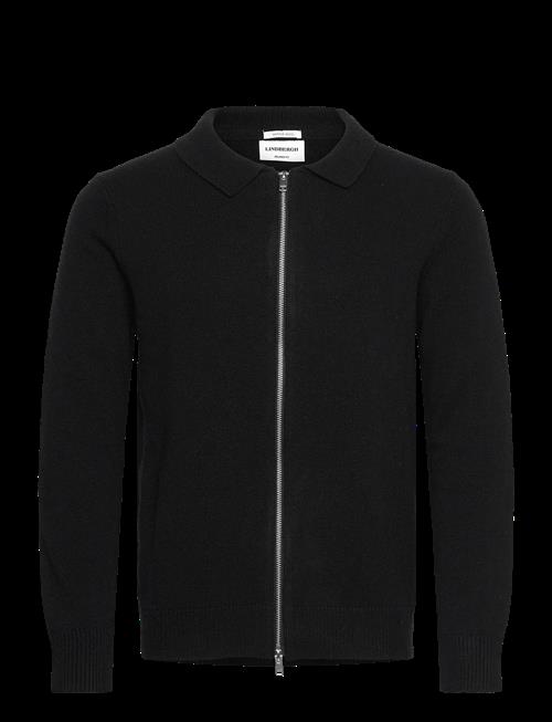 Lindbergh | Lambswool L/S Cardigan With 2-Way Zip | L